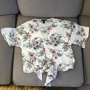 Floral tie top